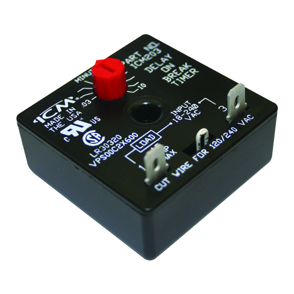 ICM Controls ICM203 Delay On Break Relays (.03-10 Minutes)